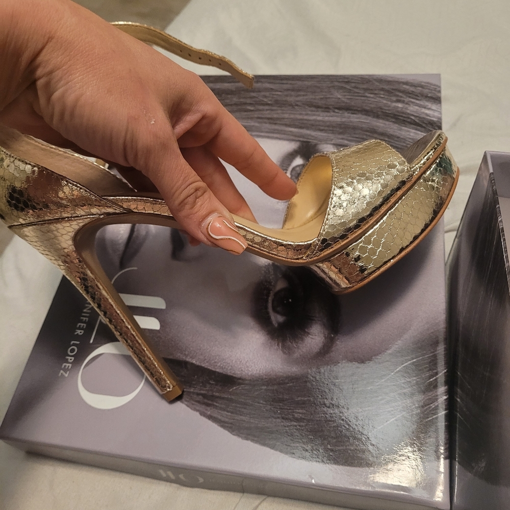 Heel sandals Champagne 8.5